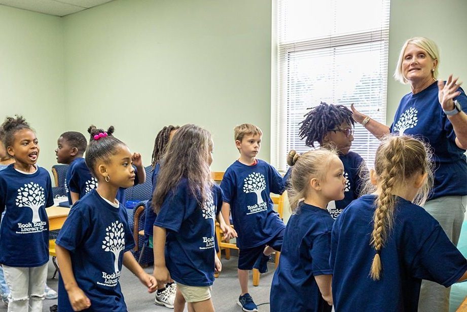 Children in a church classroom