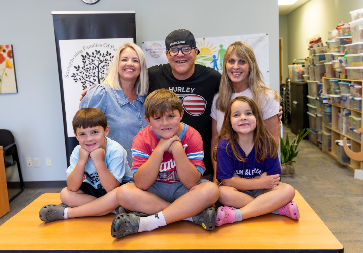 Smiling family